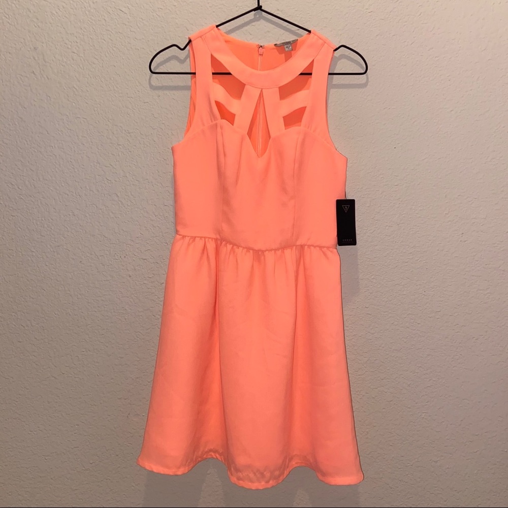 Guess | Cut Out Yoke Dress